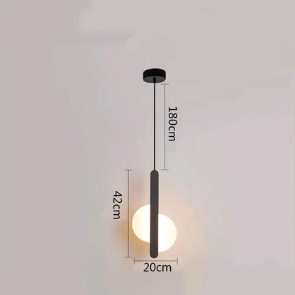 DecorBites™ Black Ring Pendant Lamp Dimmable LED Ceiling Hanging Light