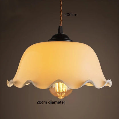 ™ Green Glass LED Pendant Light for Home, Restaurant, Bar, and Loft Style Decor.