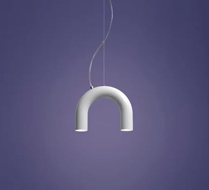 DecorBites™ Blue Metal Arch Chandelier Pendant Light - Modern Design for Home Décor