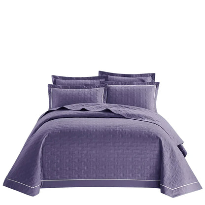 DecorBites™ Cotton Coverlet Bedspread Set with Thick Quilting for Luxurious Bedding