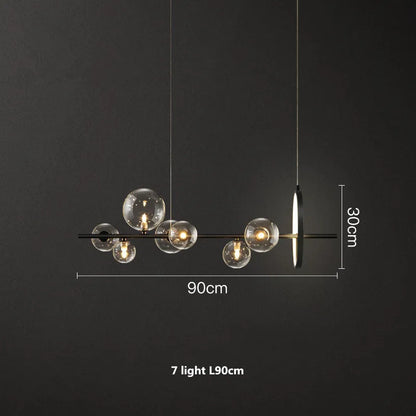 DecorBites™ Glass Ball G9 LED Chandelier: Modern Minimalist Nordic Design