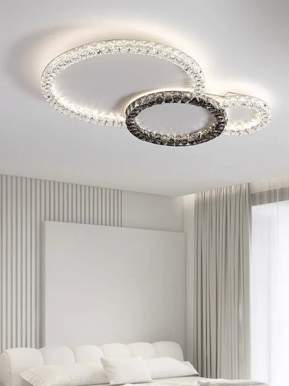 DecorBites™ Crystal Ceiling Lights LED Chandelier for Living Room Bedroom - Modern Light Luxury Indoor Luster