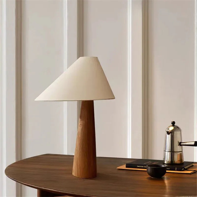 DecorBites™ Japanese Wooden Tapered Floor Lamp for Bedroom Hotel Living Room Sofas