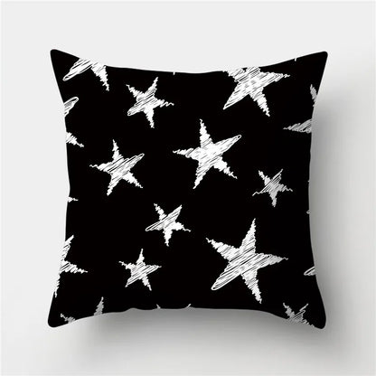DecorBites™ Geometric Stripes Pillowcase 45x45cm Polyester Cushion Cover for Living Room