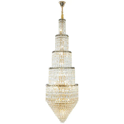 DecorBites™ Crystal Loft Chandelier for Elegant Living Spaces