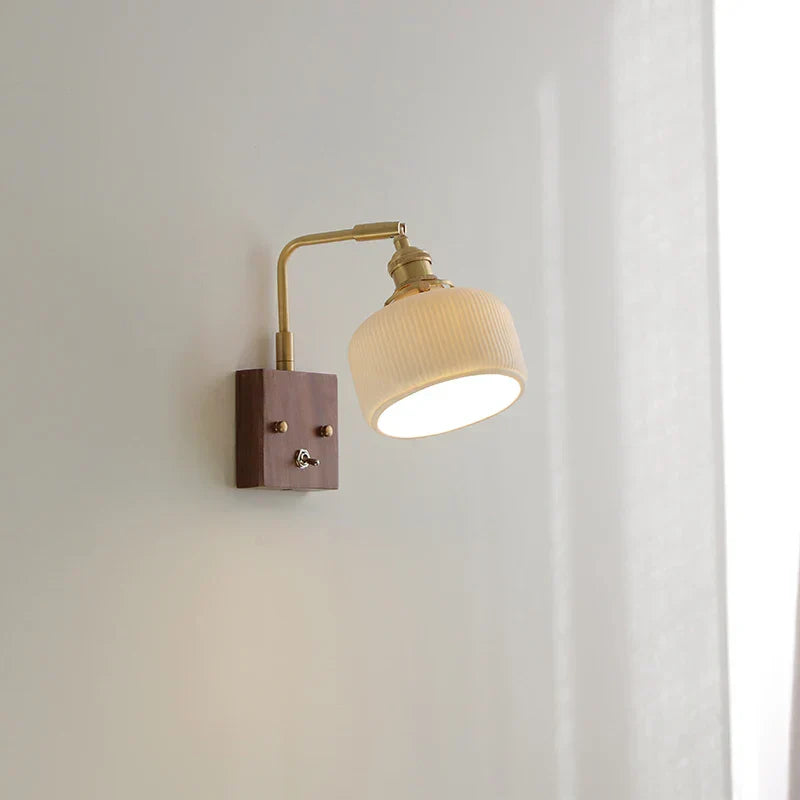 DecorBites™ Ceramic LED Wall Light Fixture Reading Coffee Nordic Modern Rotatable Bedside Lamp