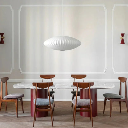 DecorBites™ Bubble Silk Pendant Chandelier for Dining Living Room Kitchen Island & Bedroom