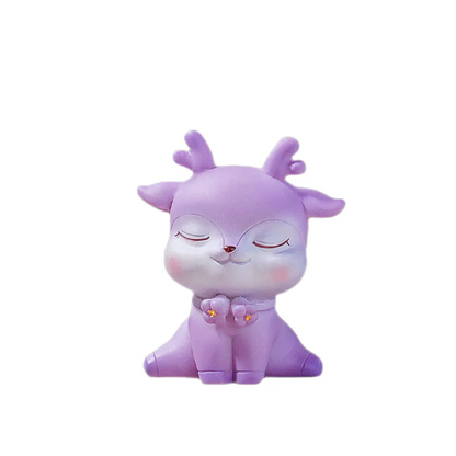 DecorBites™ Cartoon Sika Deer Resin Ornament for Home Decor or Baking