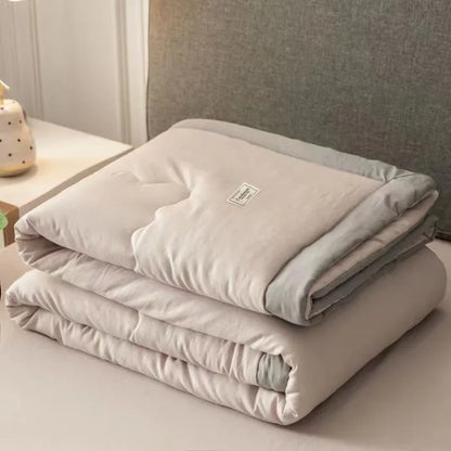 DecorBites™ Cooling Cotton Quilt with Washable Core for Single Bed in Dorm