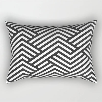 DecorBites™ Geometric Wave Line Waist Pillowcase Set