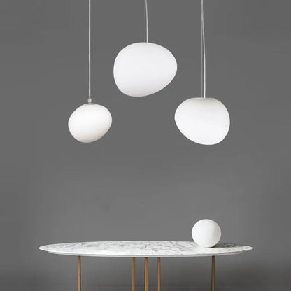 DecorBites™ Gregg Glass Pendant Lights for Living Room, Bedside, Modern Round Ceiling Lamps