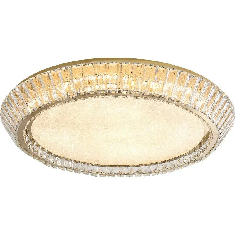 ™ Gold Crystal Glass LED Ceiling Light for Dining Living Room