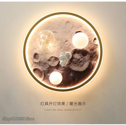 DecorBites™ Astronaut LED Ceiling Light for Kids Bedroom Baby Room Boys Girls Luminaire