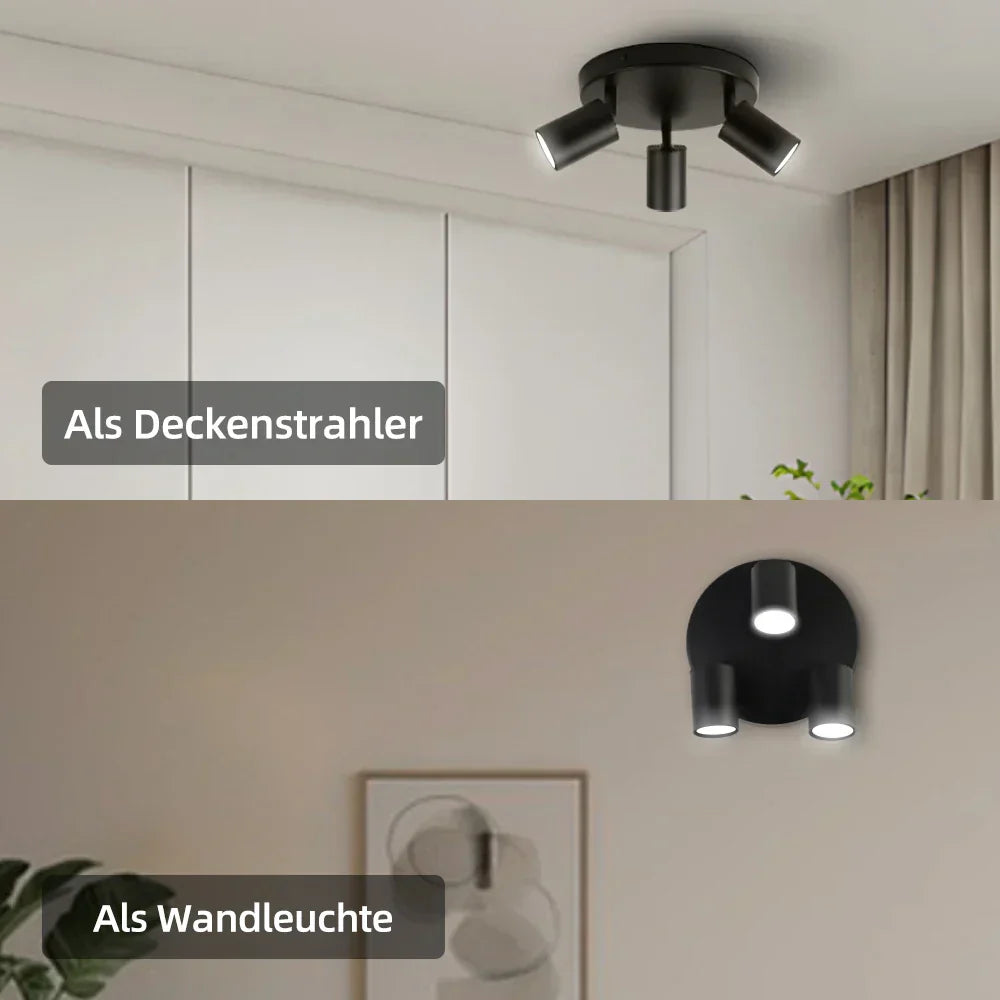 DecorBites™ GU10 LED Ceiling Light: Modern Adjustable Spotlights Chandelier for Dining Rooms