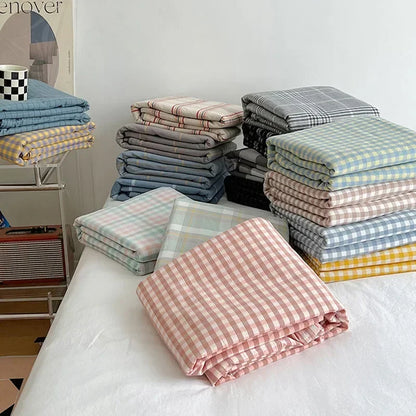 ™ Japanese Style Cotton Printed 4Pcs Bedding Set with Double-Sided Design