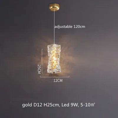 DecorBites™ Dimmable Crystal Chandelier Pendant Light for Modern Luxury Living Room.