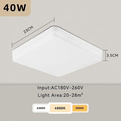DecorBites™ LED Ceiling Chandelier: Modern 220V Living Room Light Fixture with Ultrathin Design