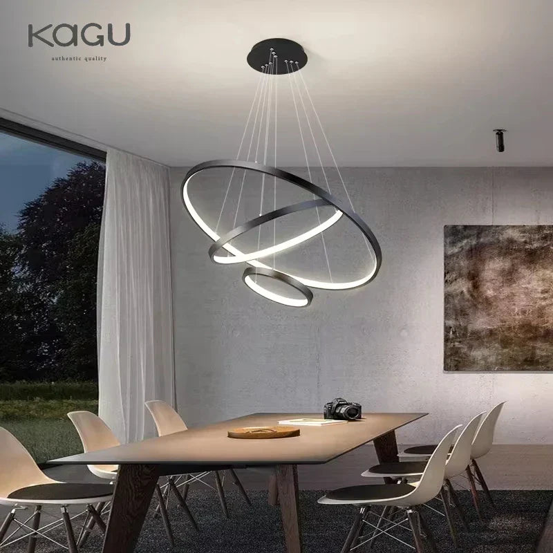 ™ LED Ceiling Chandelier Round Pendant Light for Modern Home Interior Lighting