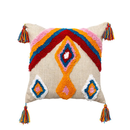 DecorBites™ Boho Tassel Macrame Throw Pillow Covers - Luxury Home Decor for Bed Sofa
