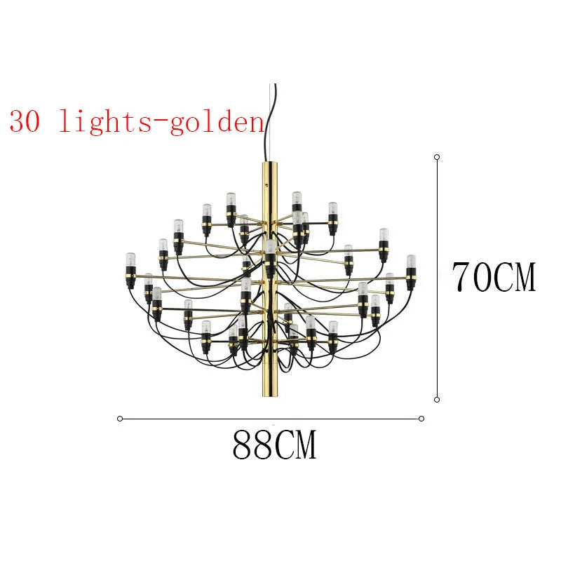 ™ LED Candle Chandelier: Elegant Italian Design Pendant Light for Home Decor