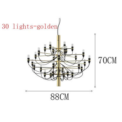 ™ LED Candle Chandelier: Elegant Italian Design Pendant Light for Home Decor