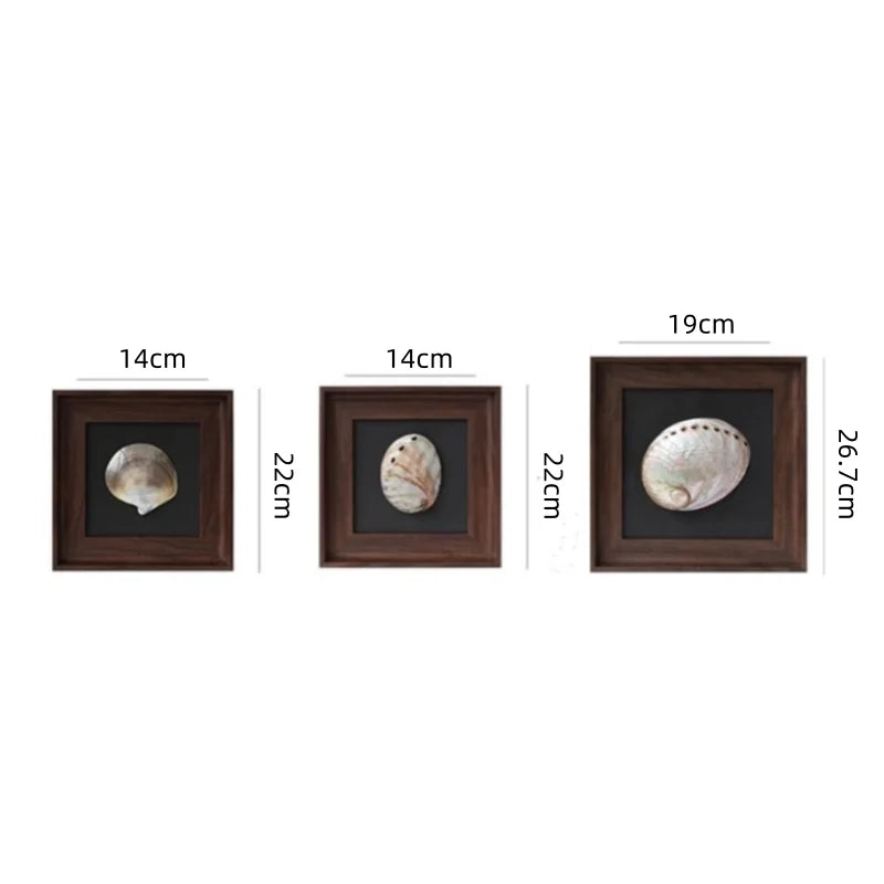 DecorBites™ Conch Shell Decorative Painting Frame Pendant Wall Ornaments