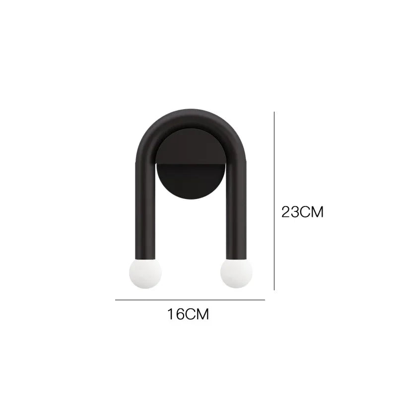DecorBites™ LED Wall Lamp: Modern Nordic Sconce for Living & Bedroom, Creative Minimalist Design