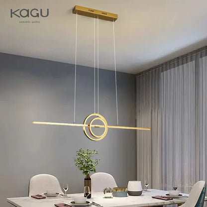 DecorBites™ LED Ceiling Chandelier: Modern Minimalist Kitchen Dining Table Lighting