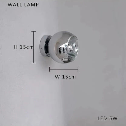 DecorBites™ Glass Bubble Ceiling Chandelier LED Living Room Bedroom Decor Minimalist Hanging Lamp