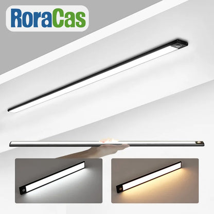 ™ LED Cabinet Light Bar: Motion Sensor, Aluminium, Long Strip, Magnet, Kitchen Closet Wardrobe