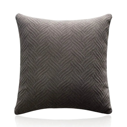 DecorBites™ Blue Wave Crimping Quilted Cushion Cover for Home Sofa Bed Decor
