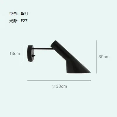 DecorBites™ Arne Jacobsen Corner Floor Lamp Black White LED Modern Living Room Decor