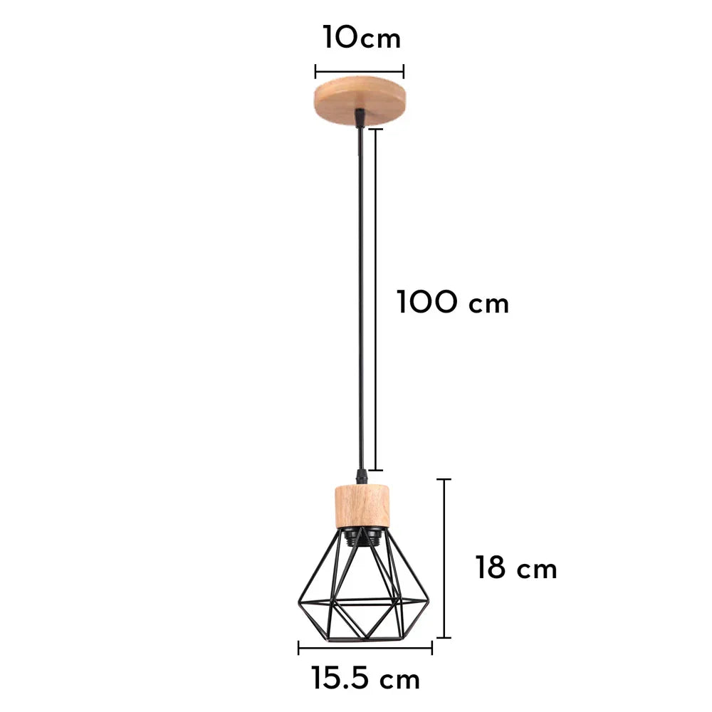 DecorBites™ Industrial Loft Pendant LED Ceiling Light for Home Living Room Kitchen Decor