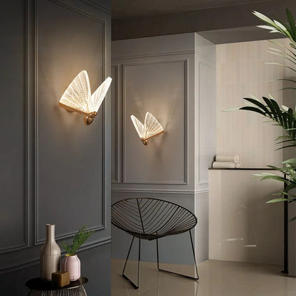 DecorBites™ LED Butterfly Wall Lights for Bedroom Living Room Decor, Indoor Sconce Lamp