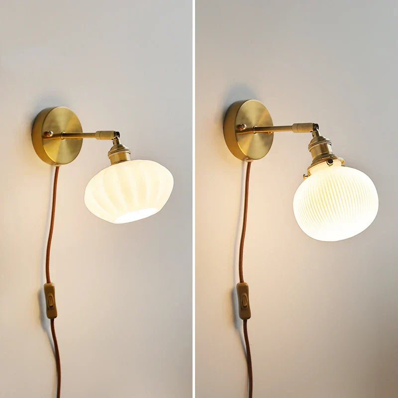 DecorBites™ Ceramic LED Wall Sconce Lamp for Bathroom Bedroom Living Room Mirror Lighting