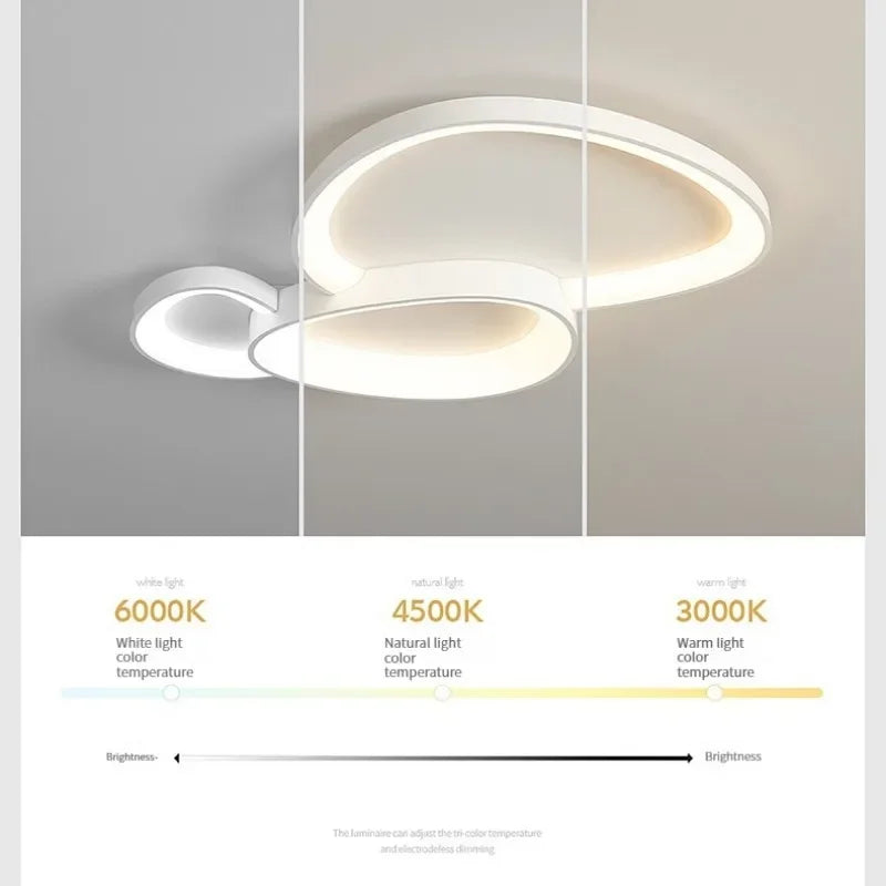 ™ LED Ceiling Chandelier Lights with Remote Control for Living Room, Bedroom, Dining Room