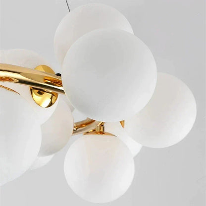 DecorBites™ Glass Ball Chandelier for Living Room - Modern Nordic Kitchen Island Ceiling Light
