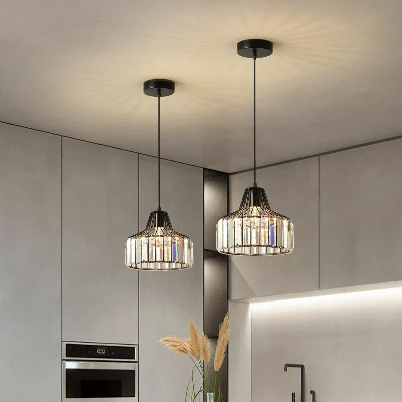 DecorBites™ Black LED Pendant Chandelier for Kitchen Dining Room, Modern Nordic Design