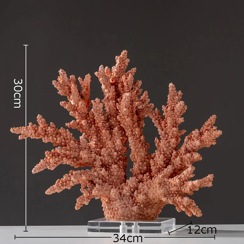 DecorBites™ Coral Resin Statue Desk Decoration Modern Home Decor Ornaments