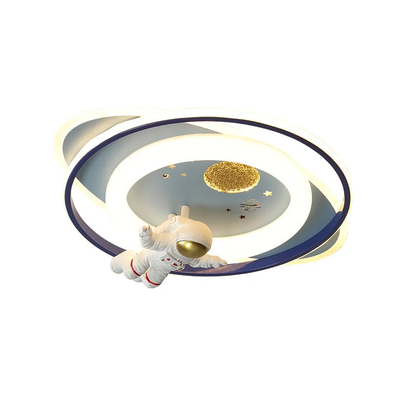 DecorBites™ Astronaut Kids Bedroom Ceiling Light - Modern Boys Girls Room Lighting Fixtures