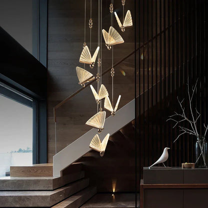 DecorBites™ Acrylic Butterfly Chandelier Ceiling Lamp Indoor Lighting