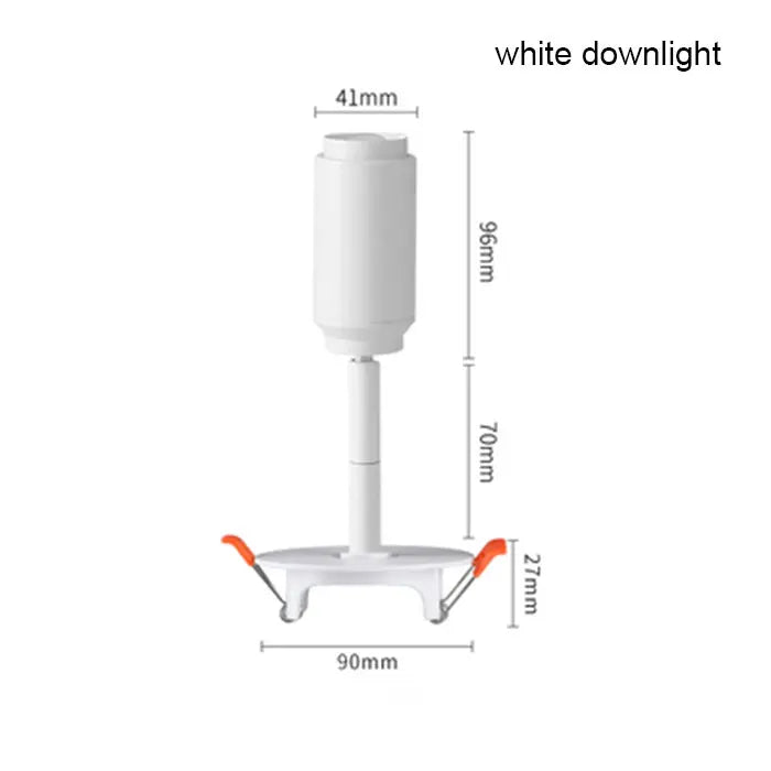 DecorBites™ Adjustable Beam LED Ceiling Lamp with Multi-Angle Track Lighting