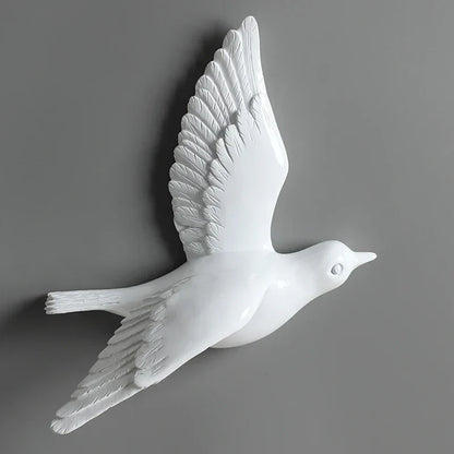 DecorBites™ 3D Bird Resin Statue Wall Decor for Children's Room - Animal Figurine Ornament