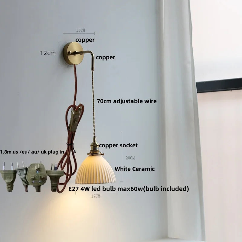 DecorBites™ Clear Glass LED Wall Lamp Modern Crystal Home Decor Nordic Design