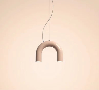 DecorBites™ Blue Metal Arch Chandelier Pendant Light - Modern Design for Home Décor