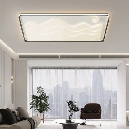 ™ LED Chandelier: Modern Lighting Fixture for Home Decor, White Lustre Lights