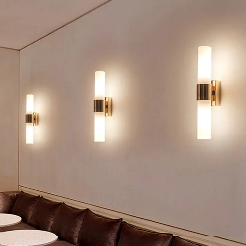 DecorBites™ Acrylic Cylinder Wall Lamp for Bedroom, Living Room, Study - LED Lighting