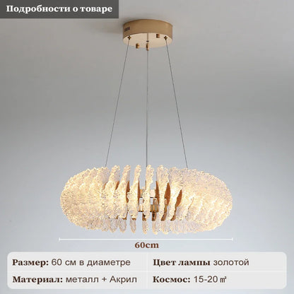 DecorBites™ Coral Flower Crystal Chandelier: Modern Luxury LED Pendant Lighting for Home