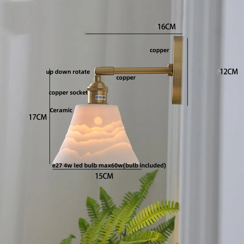 DecorBites™ LED Wall Lamp Sconce Up Down Rotate Pull Chain Switch Modern Stair Light Fixtures