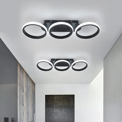 DecorBites™ Acrylic LED Ceiling Lamp: Modern Nordic Chandelier for Living Dining Room & Aisle